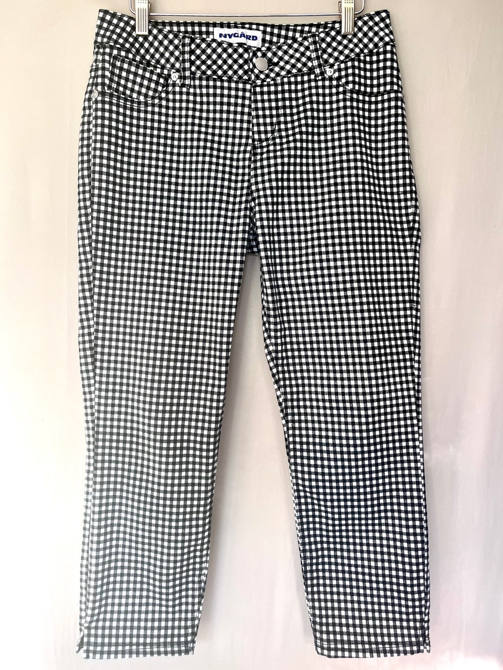Y2K Nygård Gingham Capri Cigarette Pants Size 8